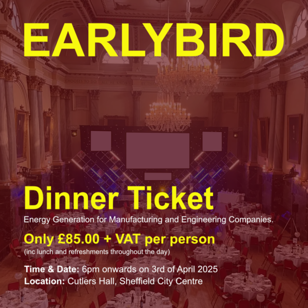 Earlybird Dinner Ticket - 3rd April 2025